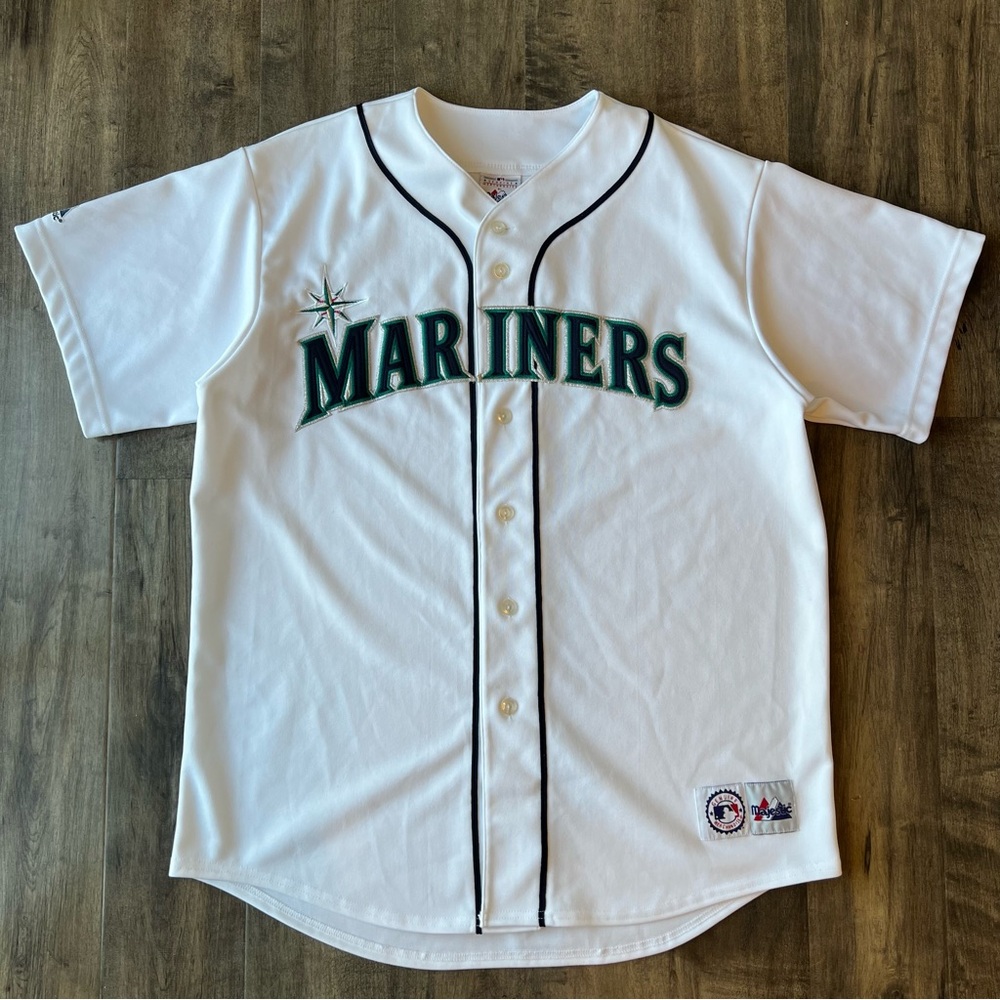 Vintage Seattle Mariners Jersey Majestic MLB Mens XL